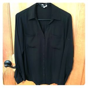 Black express portofino shirt